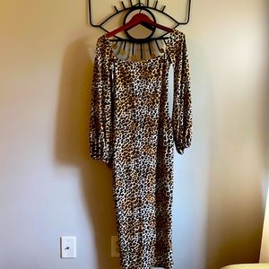 Cheetah print dress